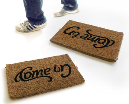 Come In/Go Away Doormat