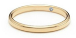Hidden Diamond Gold Ring