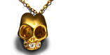 Murdered Skull Pendant